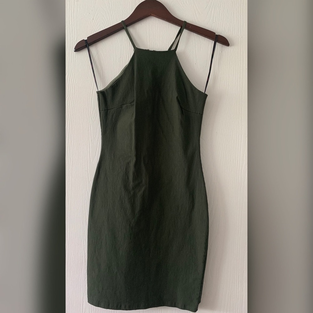 Olive green dress
